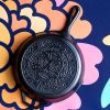 Black 10 inch Lightweight Cast Iron Skillet -  DâˆšÃ¥a de los Muertos - Made in USA