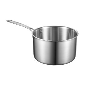 4 QT Saucepan, Stainless Steel Saucepan with Glass Lid, Multipurpose Nonstick Stainless Steel Small Cooking Sauce Pot with Ergonomic Handle
