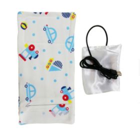 USB Milk Water Warmer Travel Stroller Insulated Bag Portable Baby Nursing Bottle Heater Cover Baby Food Warmer Bottle Warmer (Option: Train)