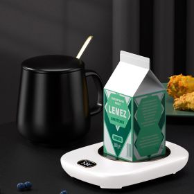 Electric Coffee Mug Warmer for Desk Auto Shut off USB Tea Milk Beverage Cup Heater Heating Plate for Office Home 3 Temperature Setting (Color: White)